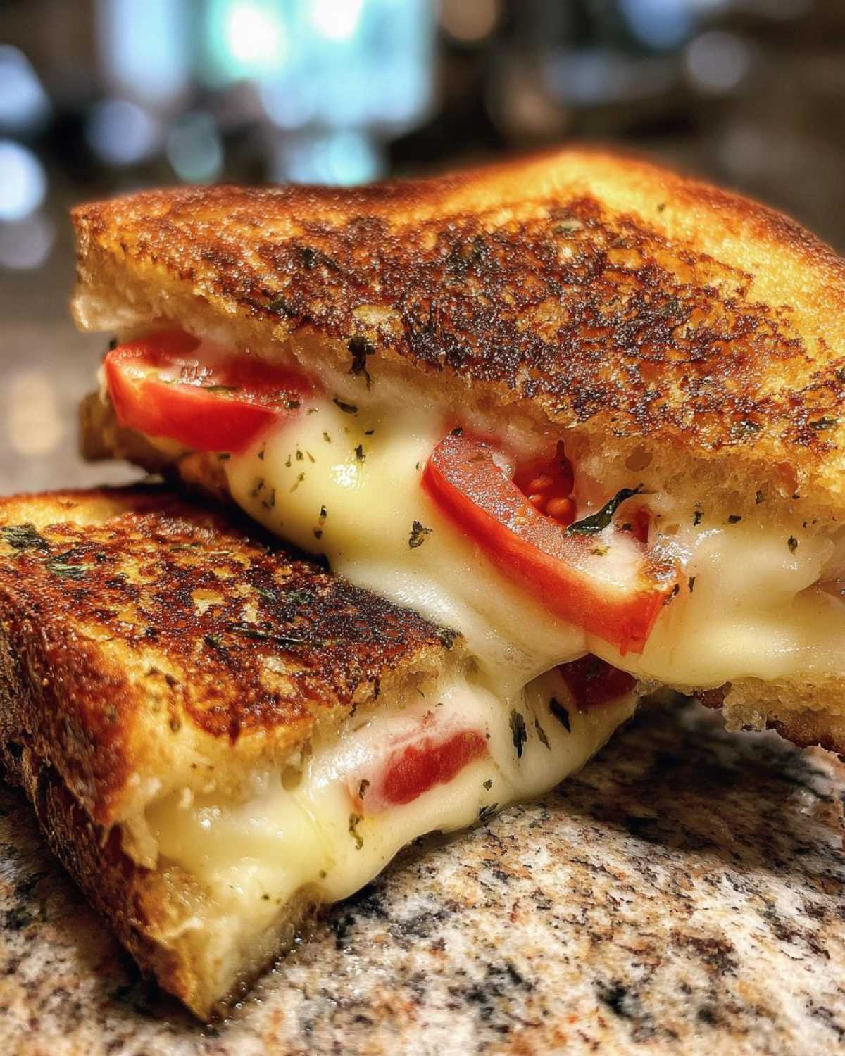 Caprese Grilled Cheese Sandwich - detail 4