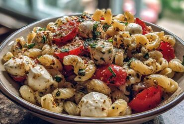 Caprese Pasta Salad with Fresh Mozzarella