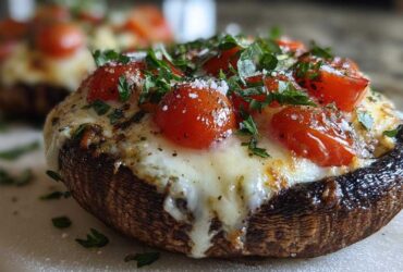 Caprese Stuffed Portobello Mushrooms