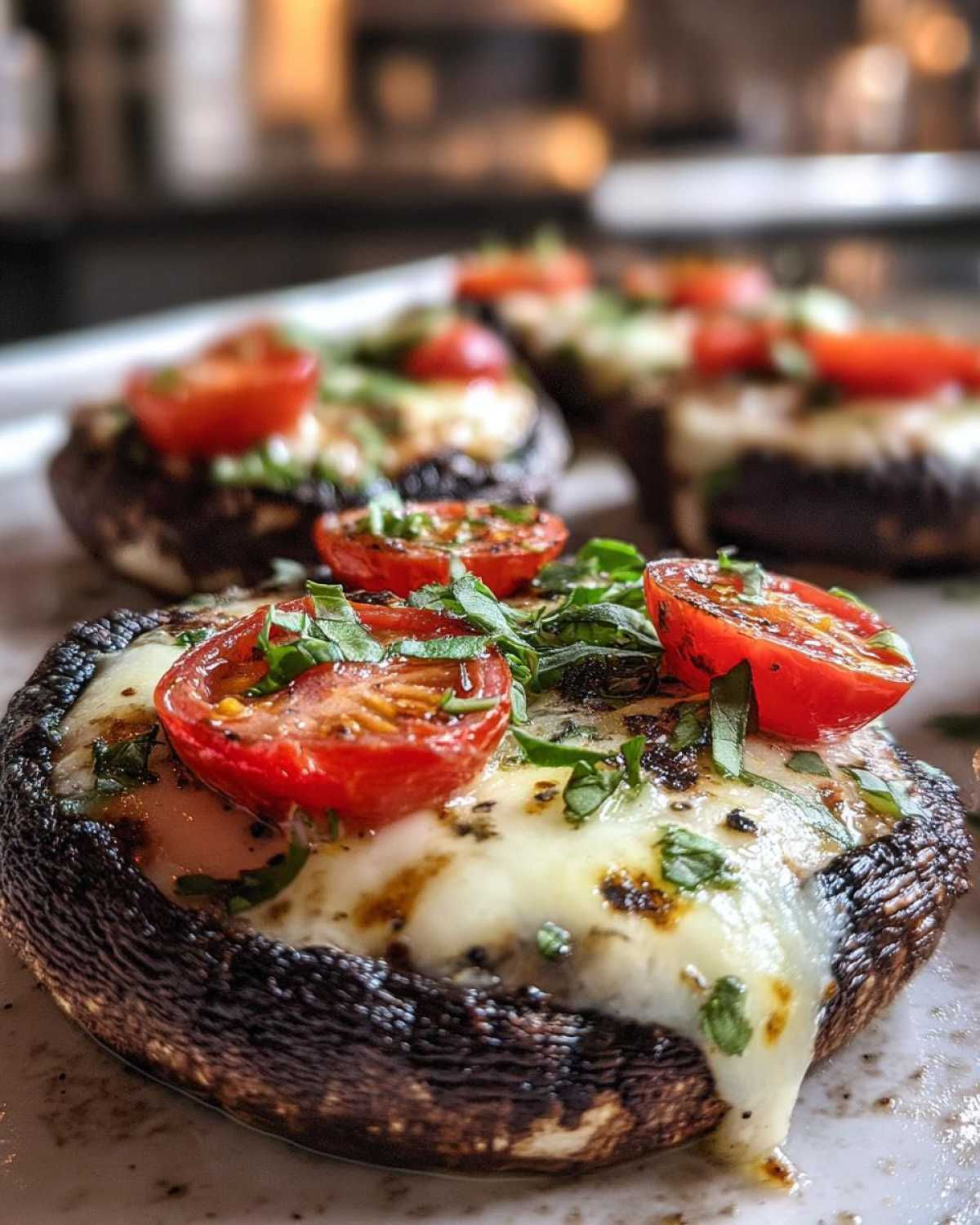 Caprese Stuffed Portobello Mushrooms - detail 2