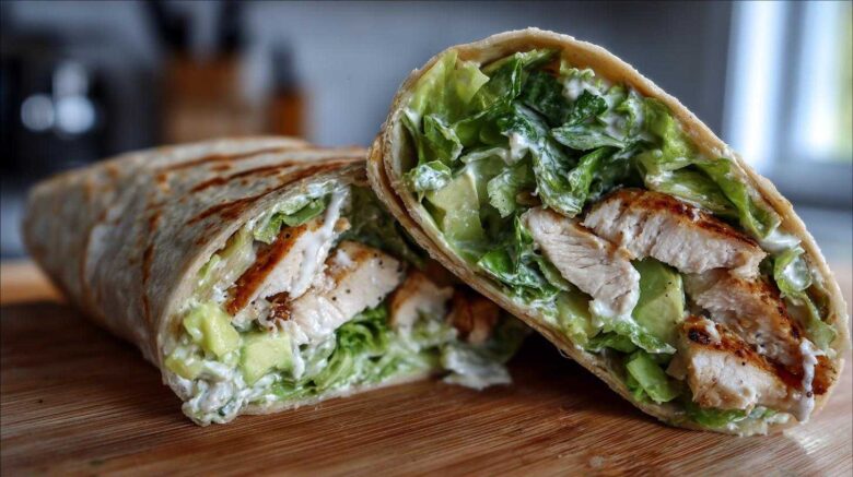 Chicken Avocado Caesar Wrap