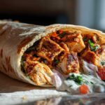 Chicken Shawarma Wraps with Garlic Sauce