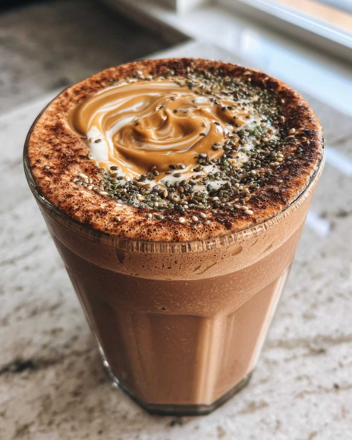 Chocolate Peanut Butter Smoothie (Protein-Packed) - detail 1