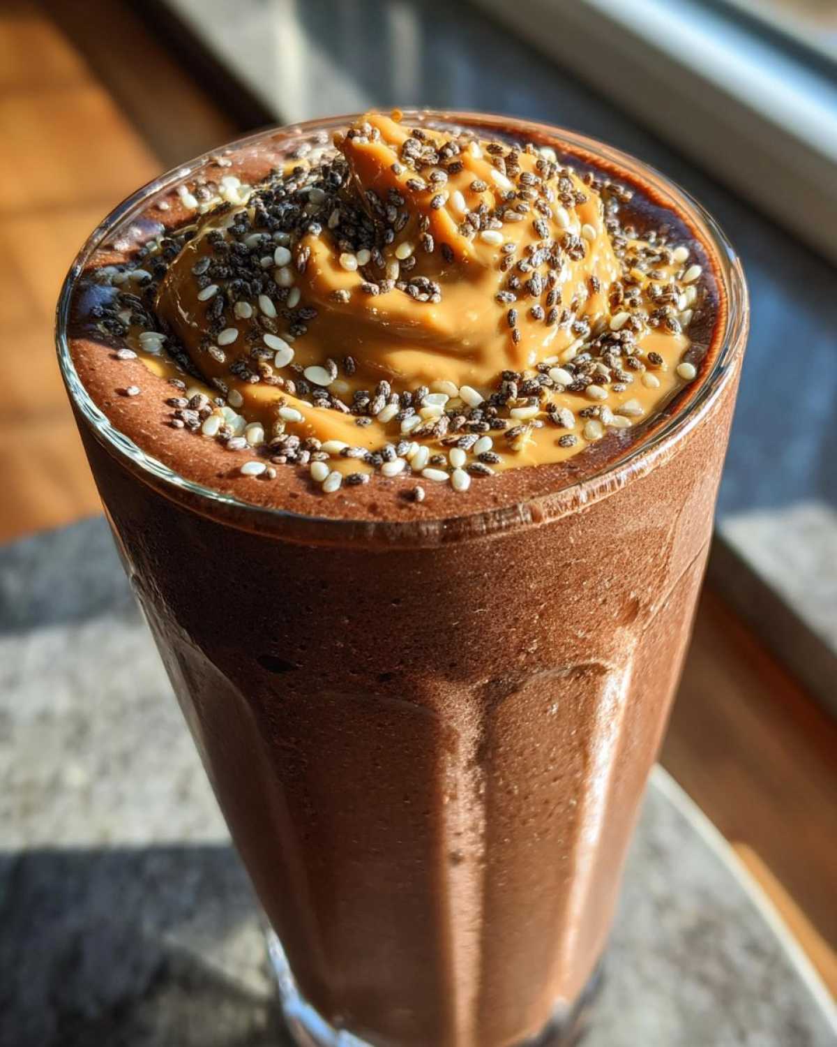 Chocolate Peanut Butter Smoothie (Protein-Packed) - detail 4
