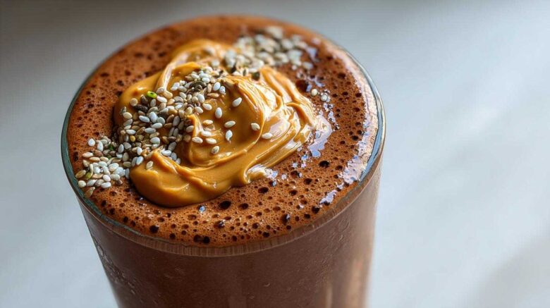 Chocolate Peanut Butter Smoothie (Protein-Packed)