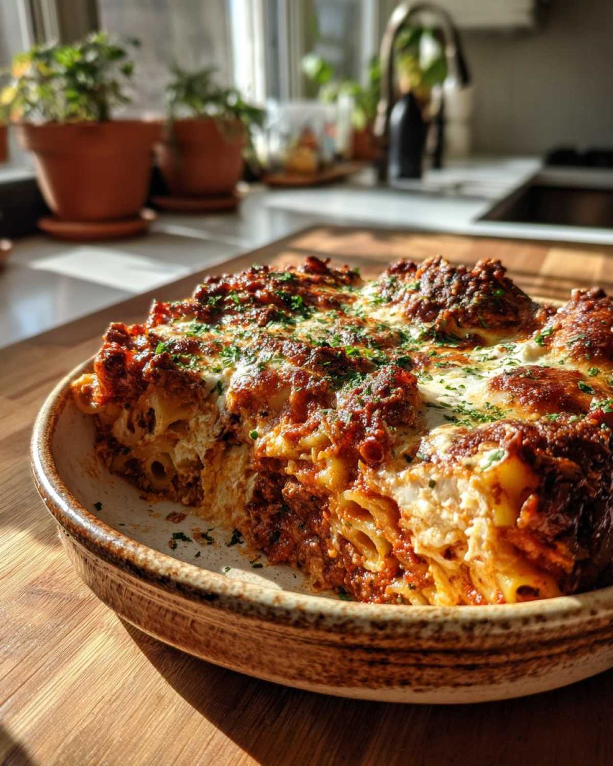 Classic Baked Ziti with Ricotta - detail 1