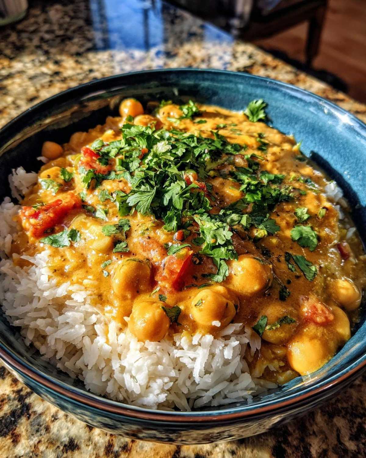 Coconut Chickpea Curry (Vegan) - detail 1