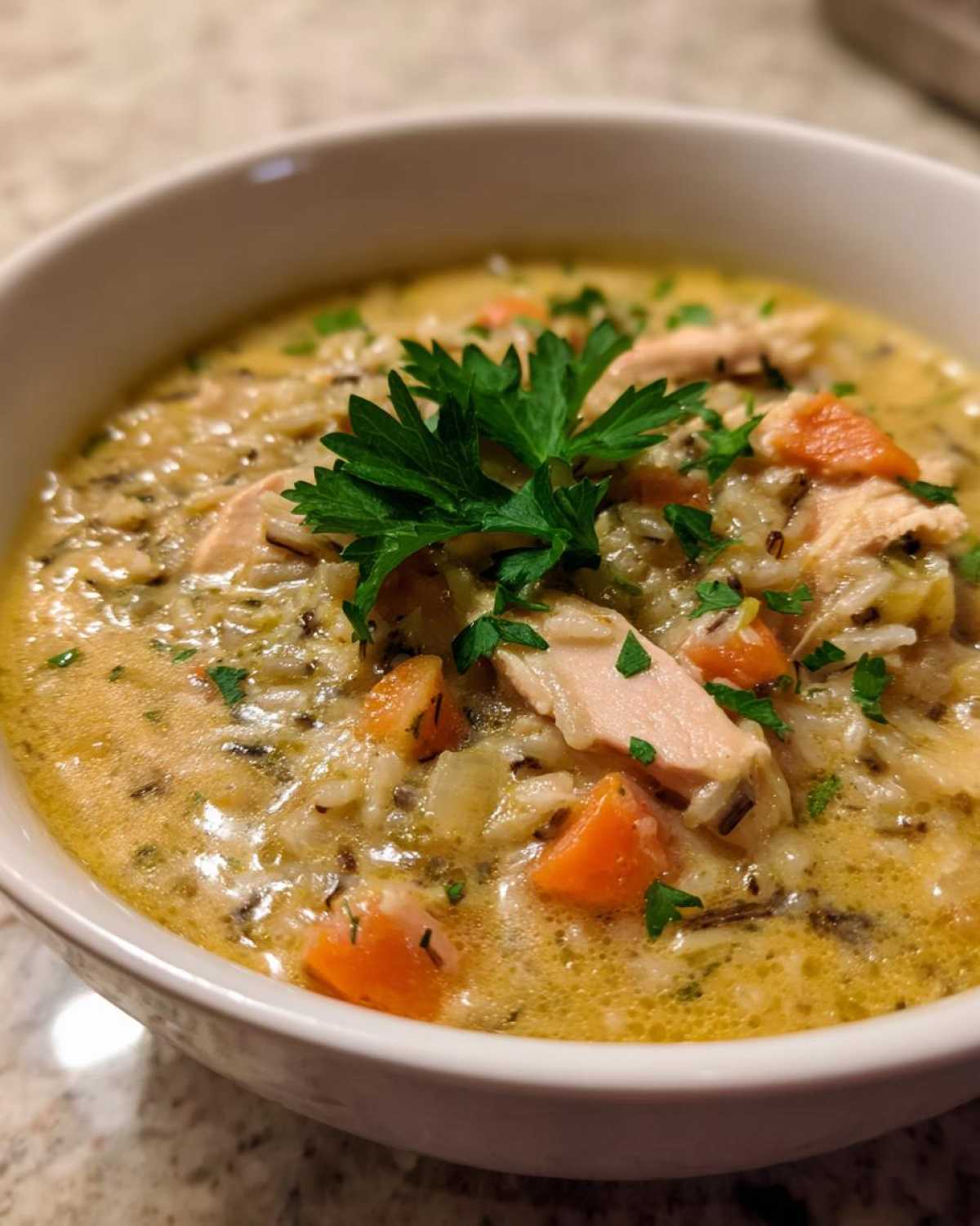 Creamy Chicken and Wild Rice Soup - detail 4
