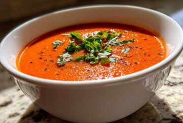 Creamy Tomato Basil Soup (Easy Homemade)