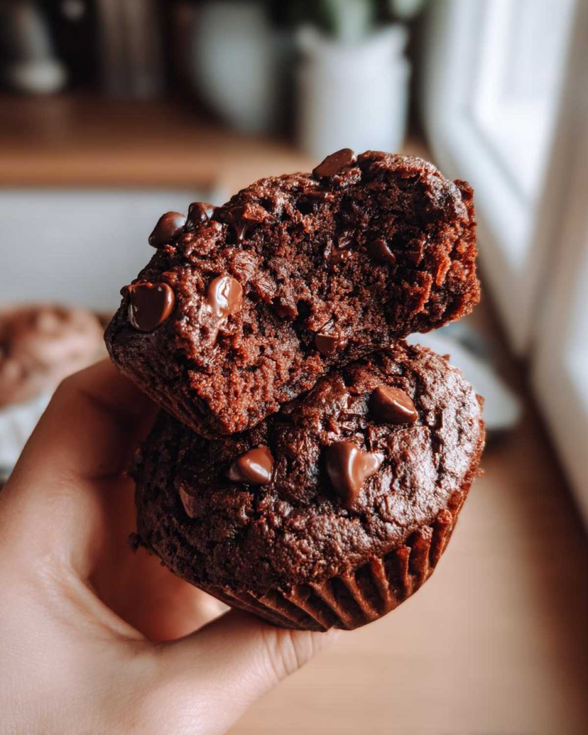 Double Chocolate Chip Muffins - detail 4
