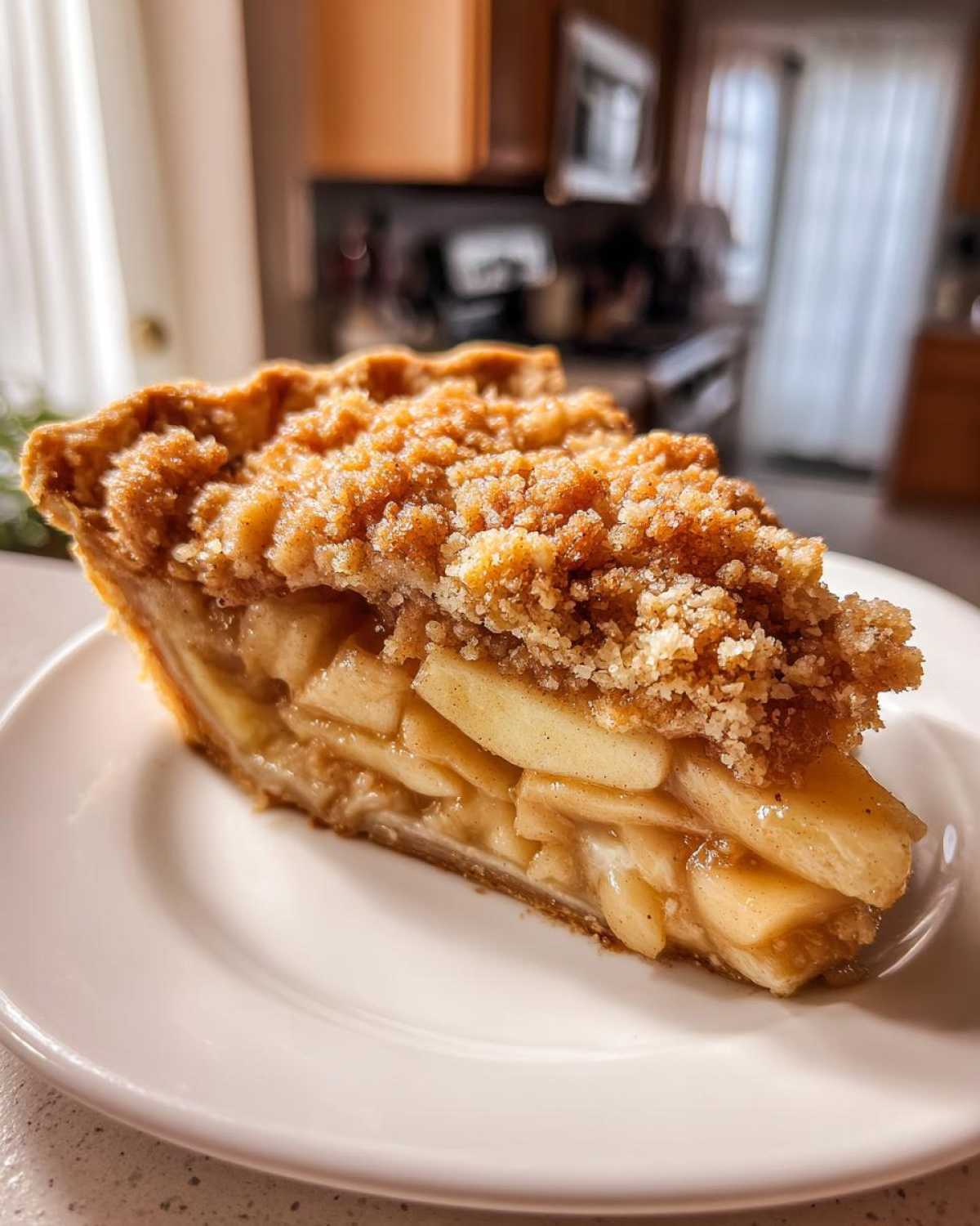 Dutch Apple Pie with Streusel Topping - detail 1