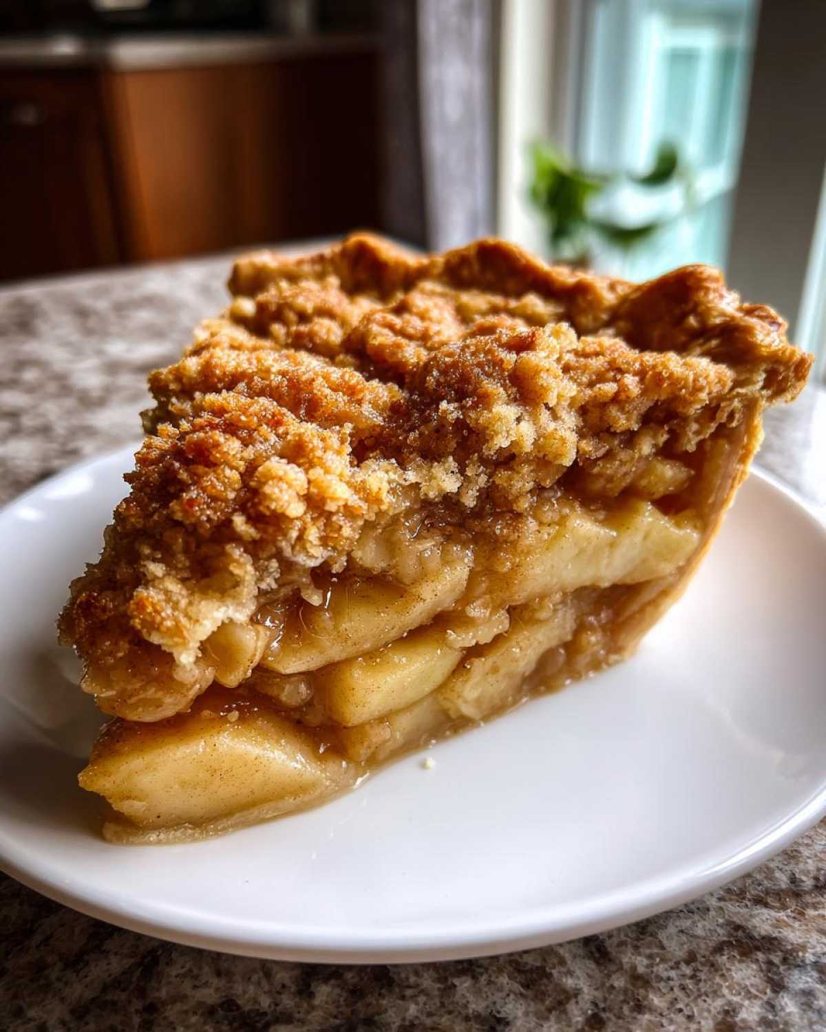 Dutch Apple Pie with Streusel Topping - detail 2