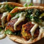 Falafel Pitas with Tahini Sauce
