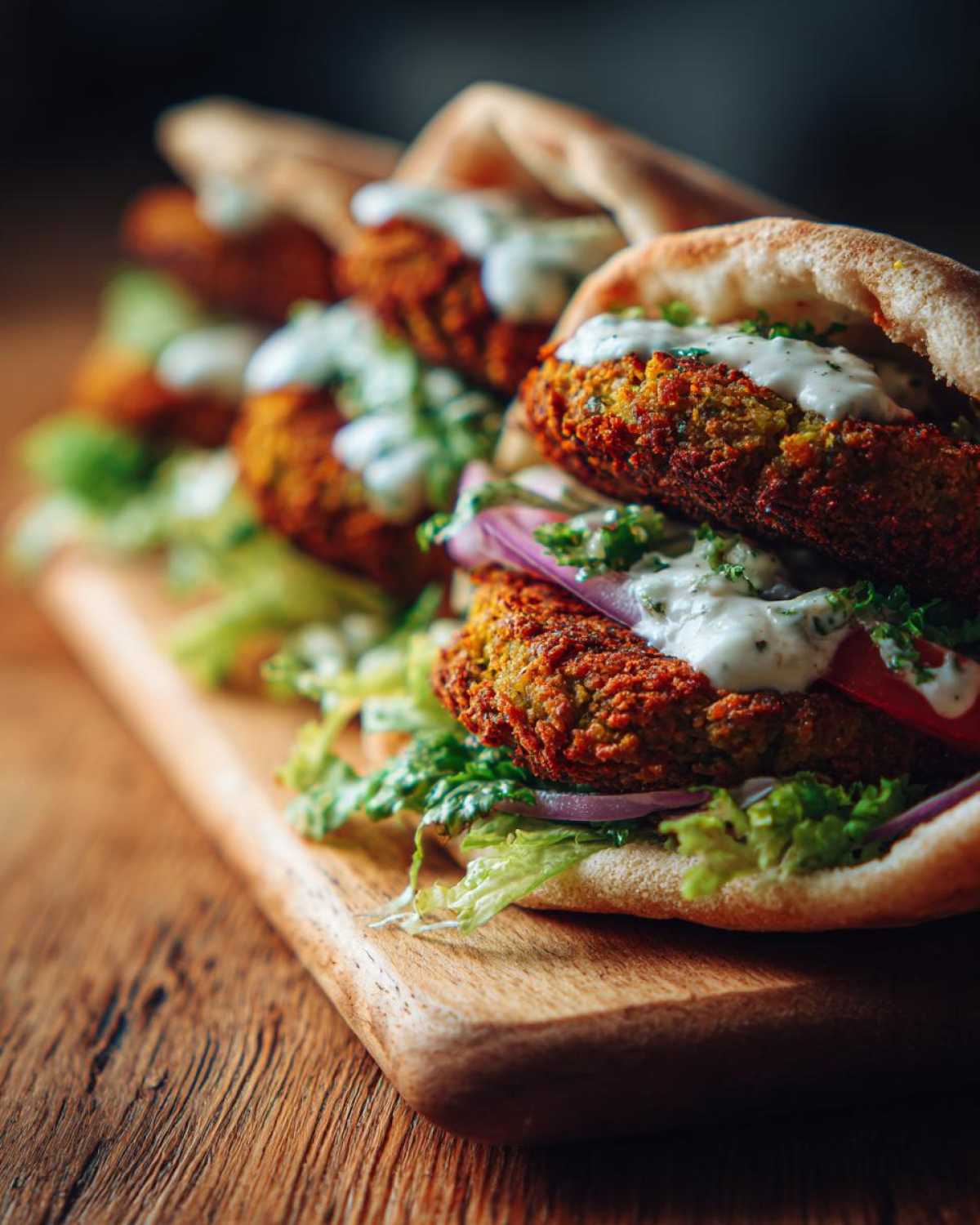 Falafel Pitas with Tahini Sauce - detail 2