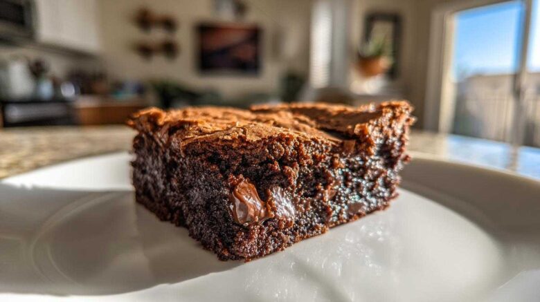 Fudgy Triple Chocolate Brownies