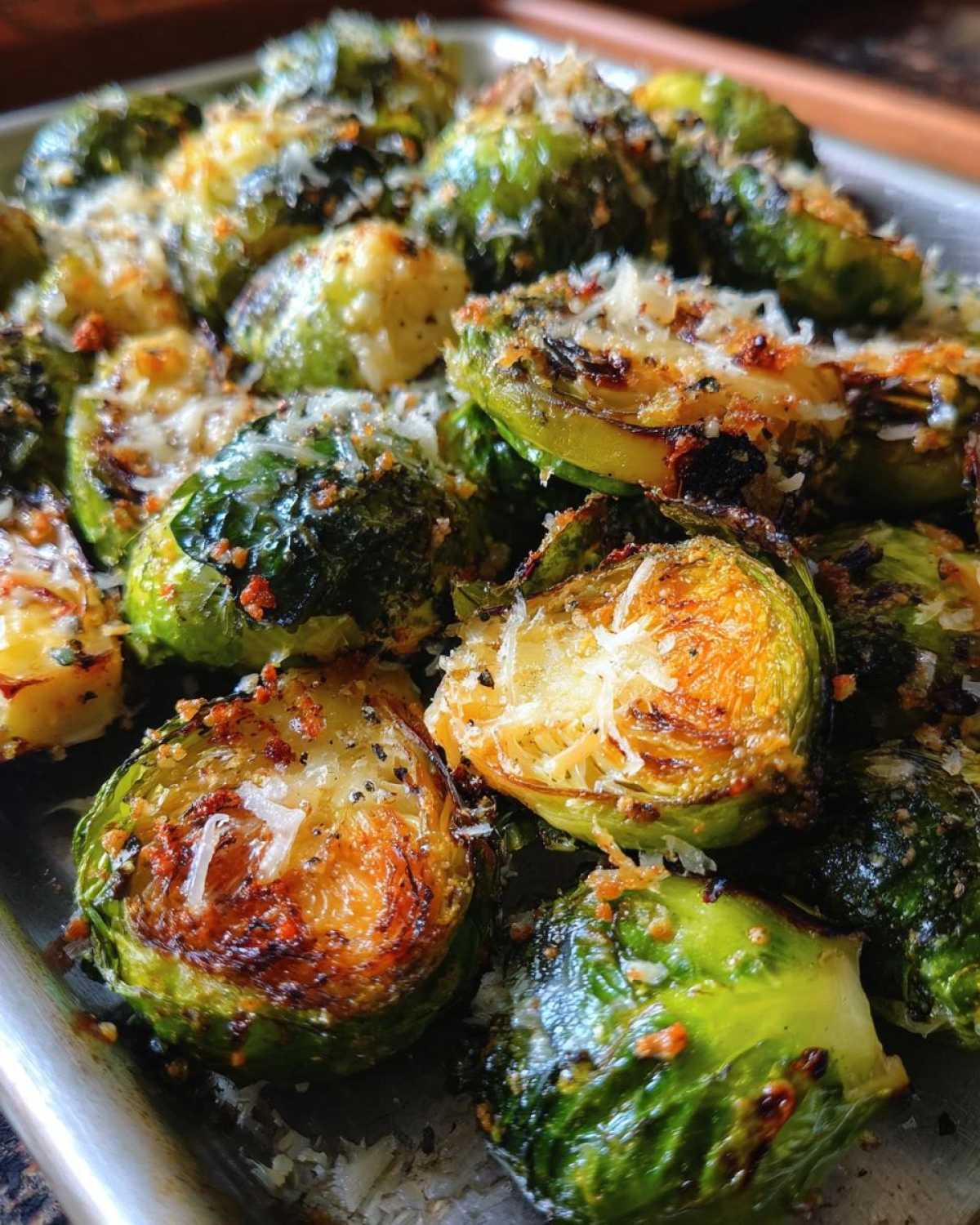 Garlic Parmesan Roasted Brussels Sprouts - detail 1