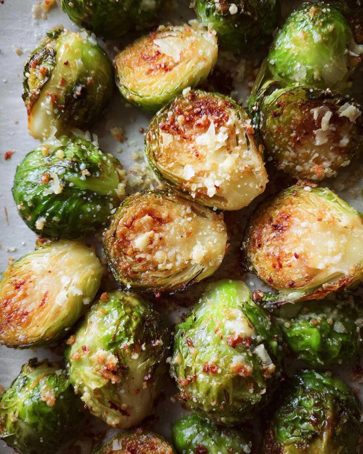 Garlic Parmesan Roasted Brussels Sprouts - detail 2