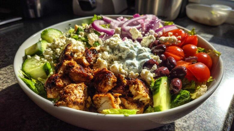 Greek Chicken Gyro Bowl