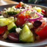 Greek Salad with Homemade Dressing
