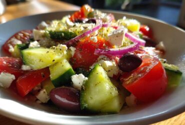 Greek Salad with Homemade Dressing