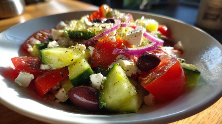 Greek Salad with Homemade Dressing