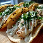 Grilled Fish Tacos with Lime Crema