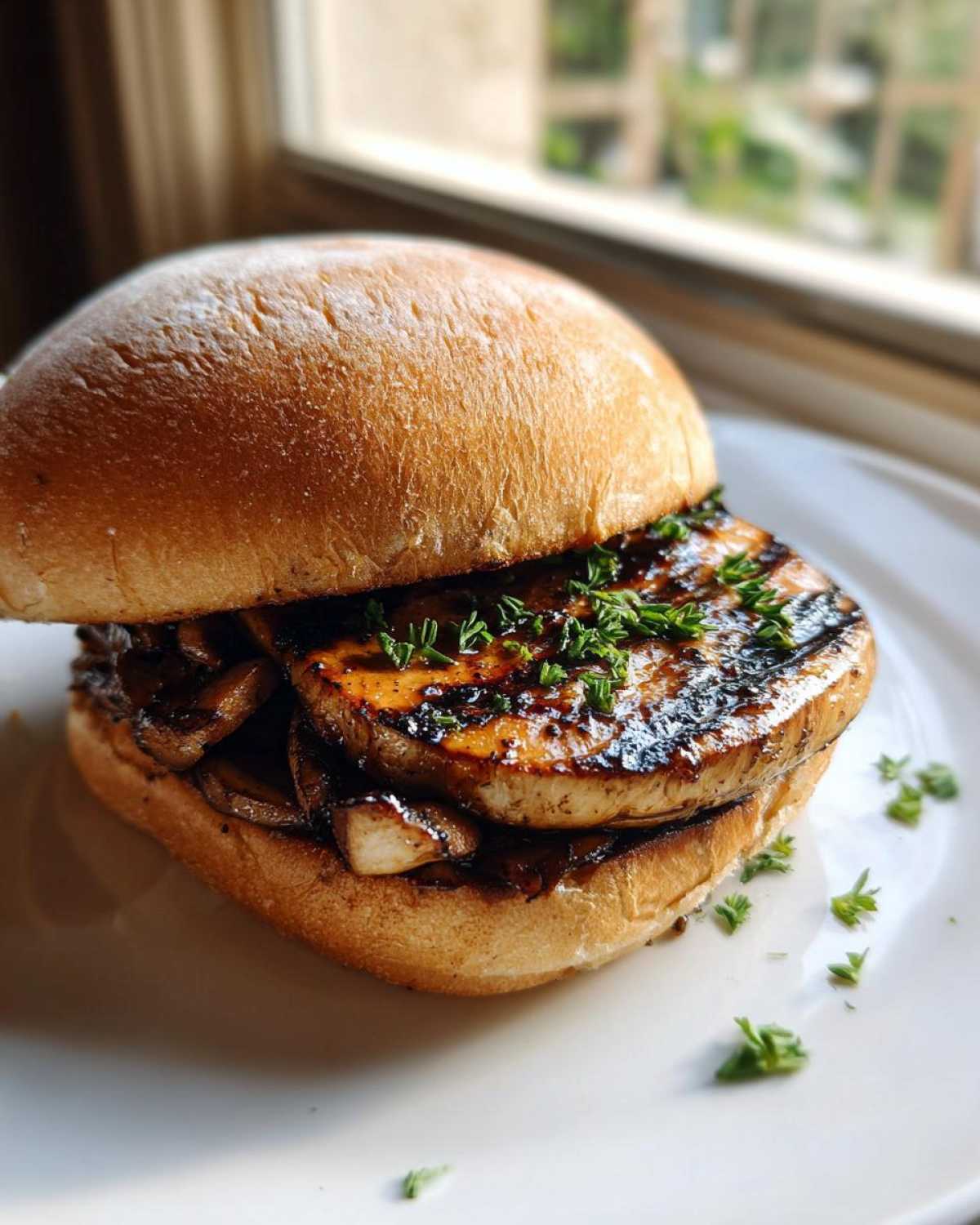 Grilled Portobello Mushroom Burgers - detail 1