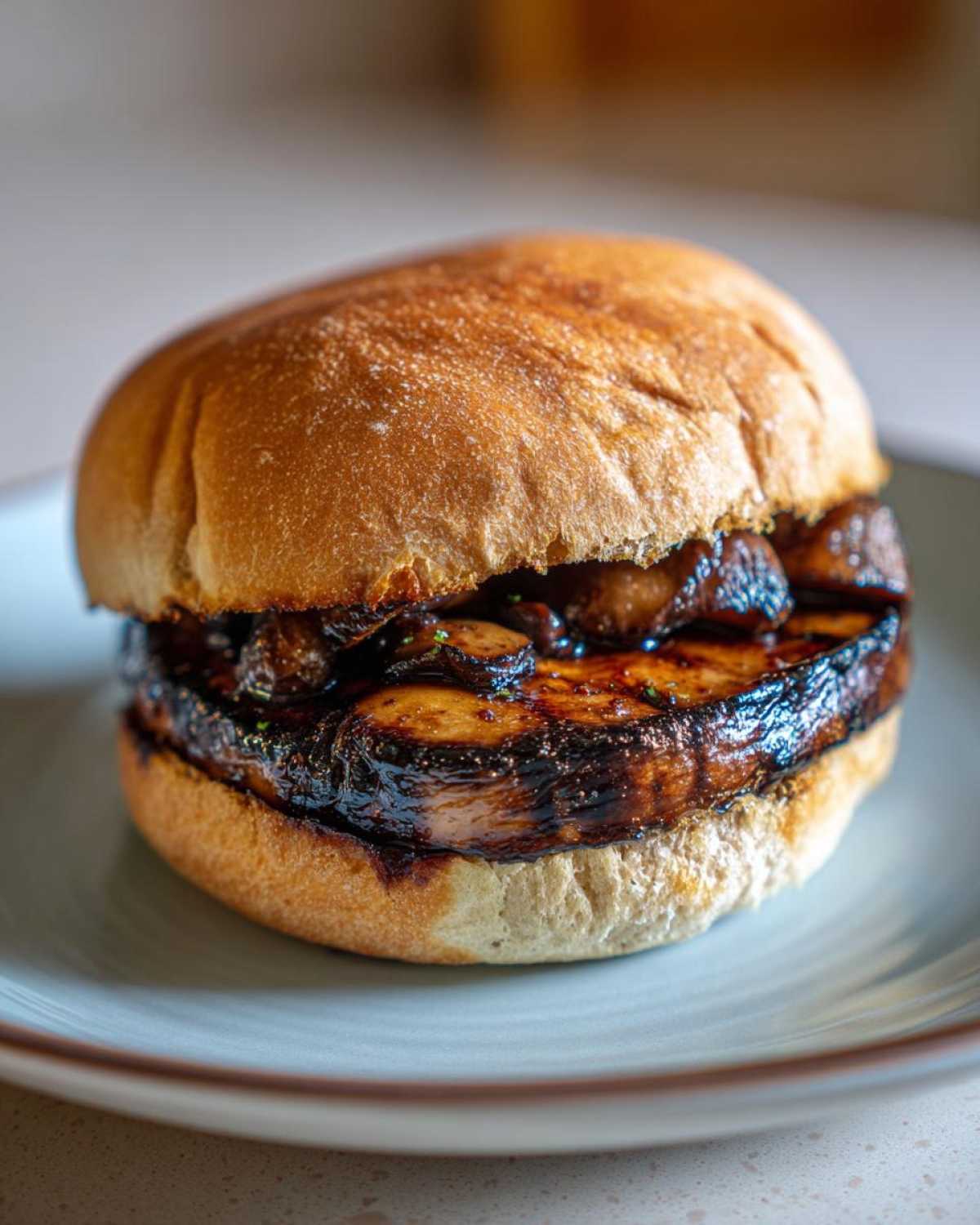 Grilled Portobello Mushroom Burgers - detail 4