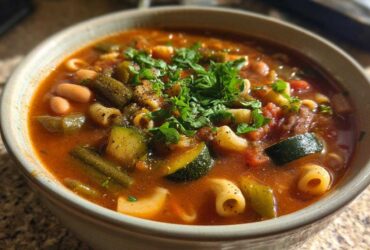 Hearty Minestrone Soup (Vegetarian)
