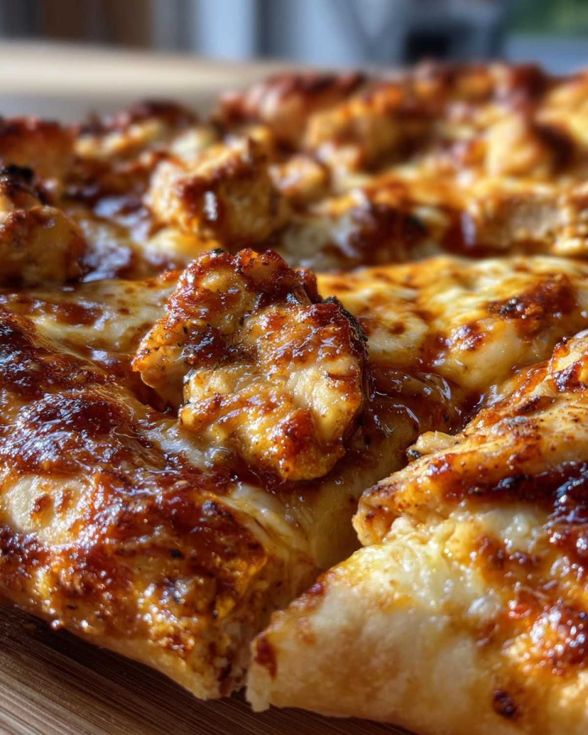 Homemade BBQ Chicken Pizza - detail 2