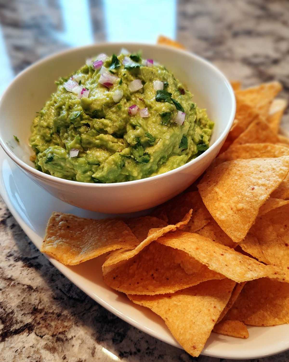 Homemade Guacamole with Baked Tortilla Chips - detail 2