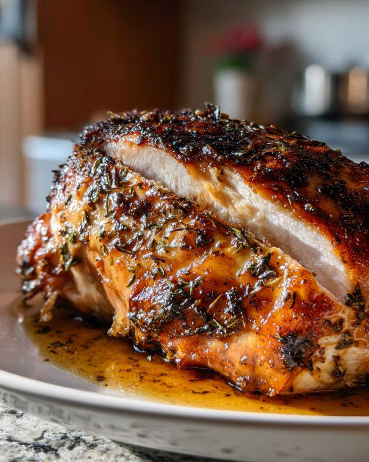 Juicy Garlic Herb Roast Turkey Breast - detail 2