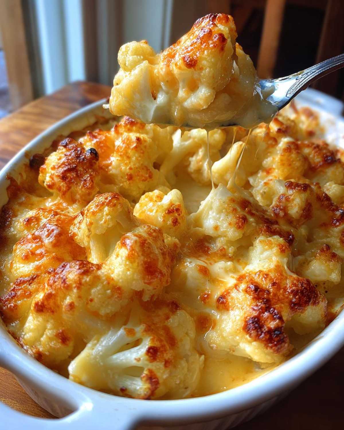 Keto Cauliflower Mac and Cheese - detail 1