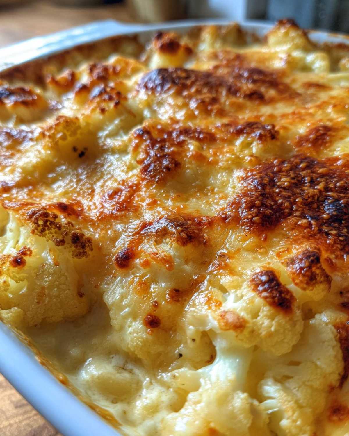 Keto Cauliflower Mac and Cheese - detail 2