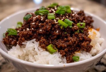 Korean Beef Bowls (Ground Beef Bulgogi)
