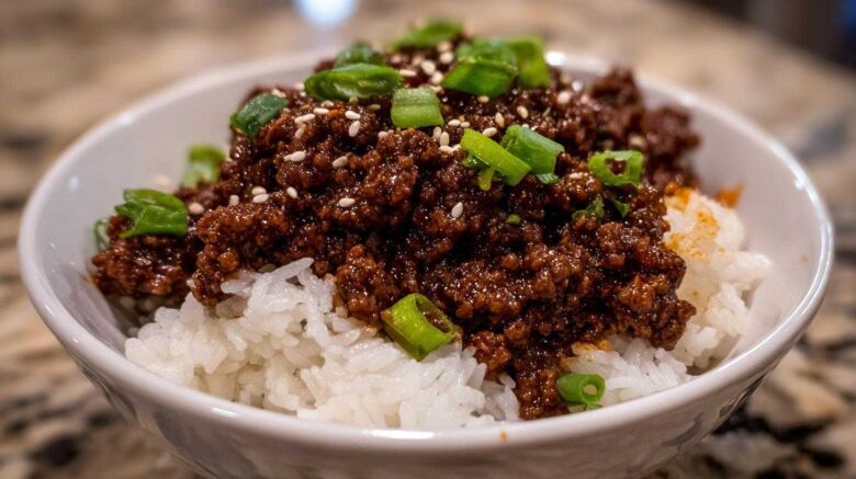 Korean Beef Bowls (Ground Beef Bulgogi)
