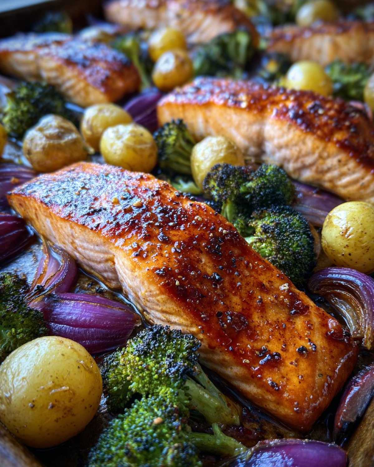 Maple Glazed Sheet Pan Salmon - detail 2