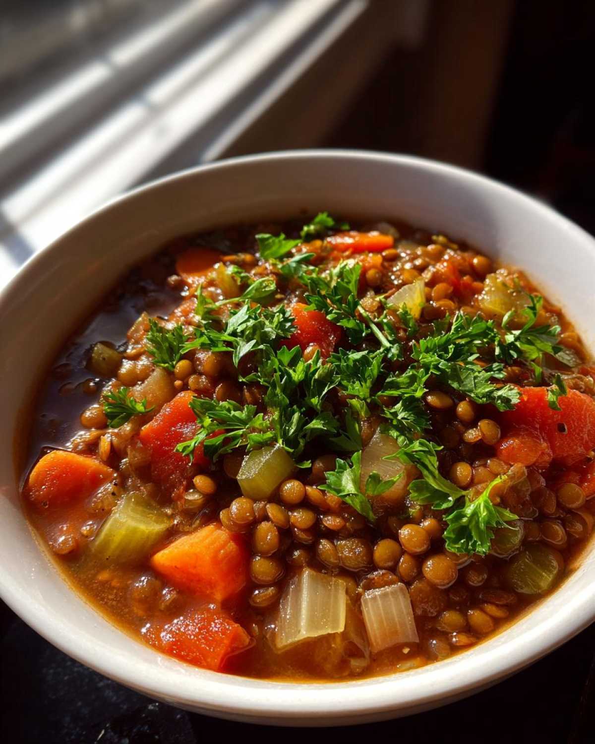 Mediterranean Lentil Soup - detail 3