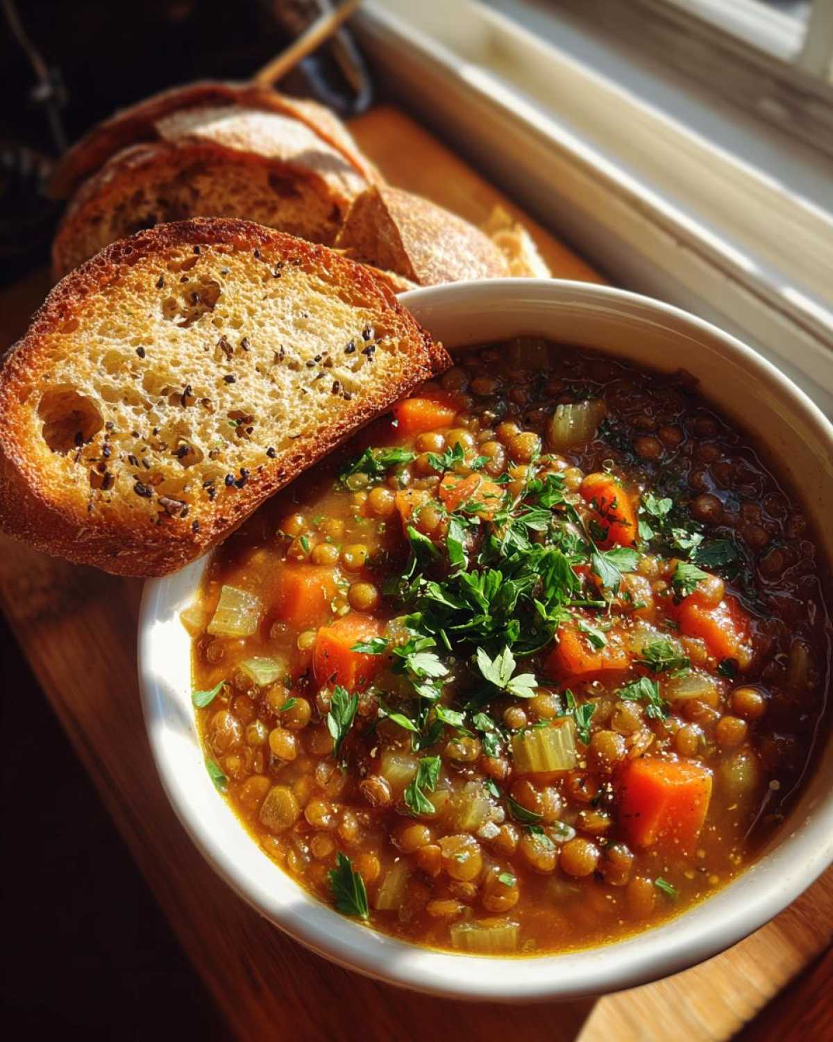 Mediterranean Lentil Soup - detail 4
