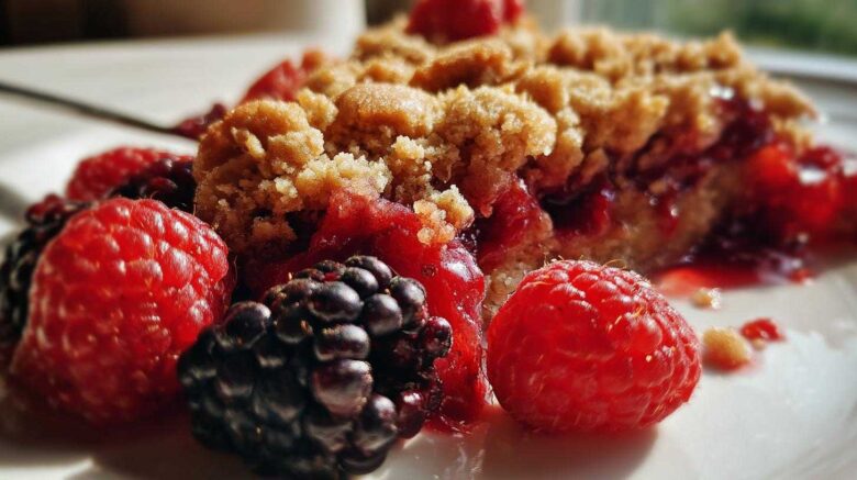 Mixed Berry Crumble with Oat Topping