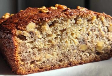 Moist Banana Bread with Walnuts
