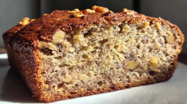 Moist Banana Bread with Walnuts
