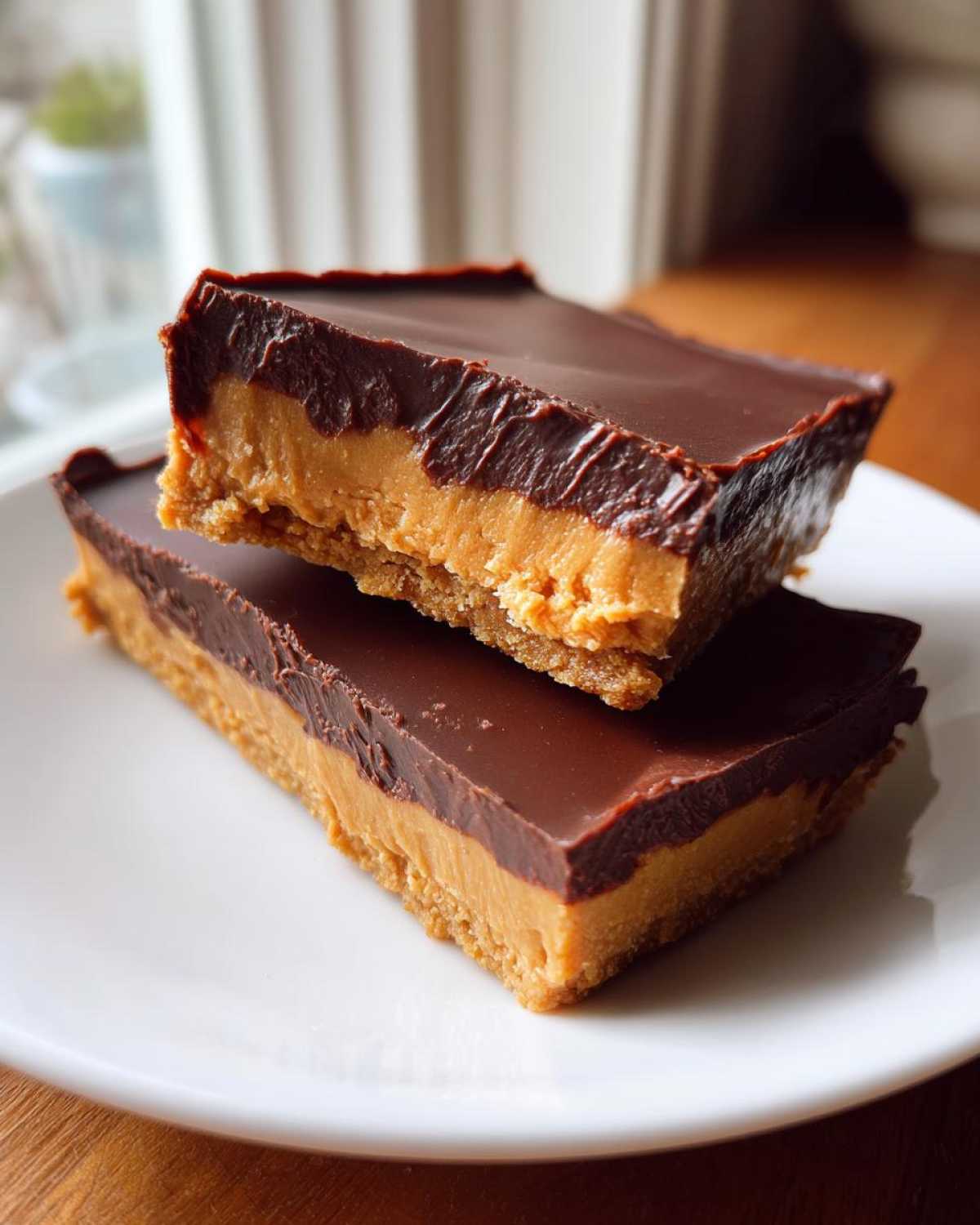 No-Bake Peanut Butter Chocolate Bars - detail 1