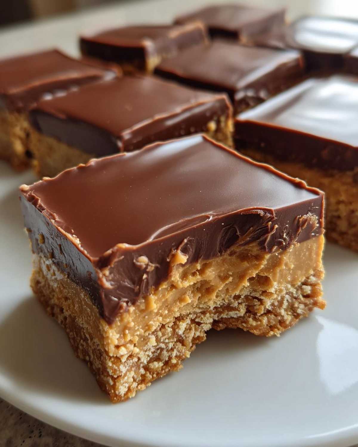 No-Bake Peanut Butter Chocolate Bars - detail 4