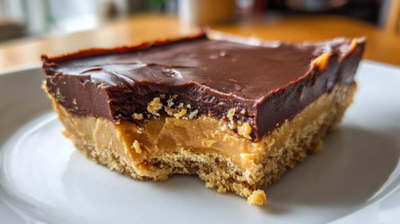 No-Bake Peanut Butter Chocolate Bars