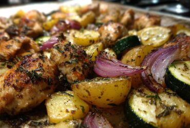 One-Pan Lemon Herb Roast Chicken and Veggies