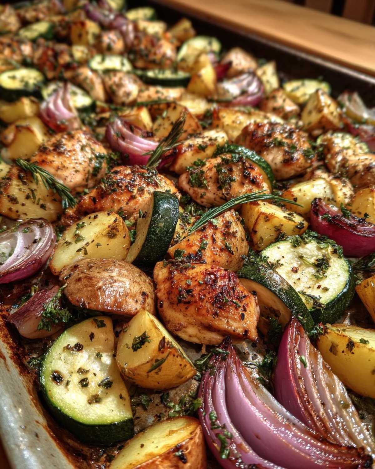 One-Pan Lemon Herb Roast Chicken and Veggies - detail 4