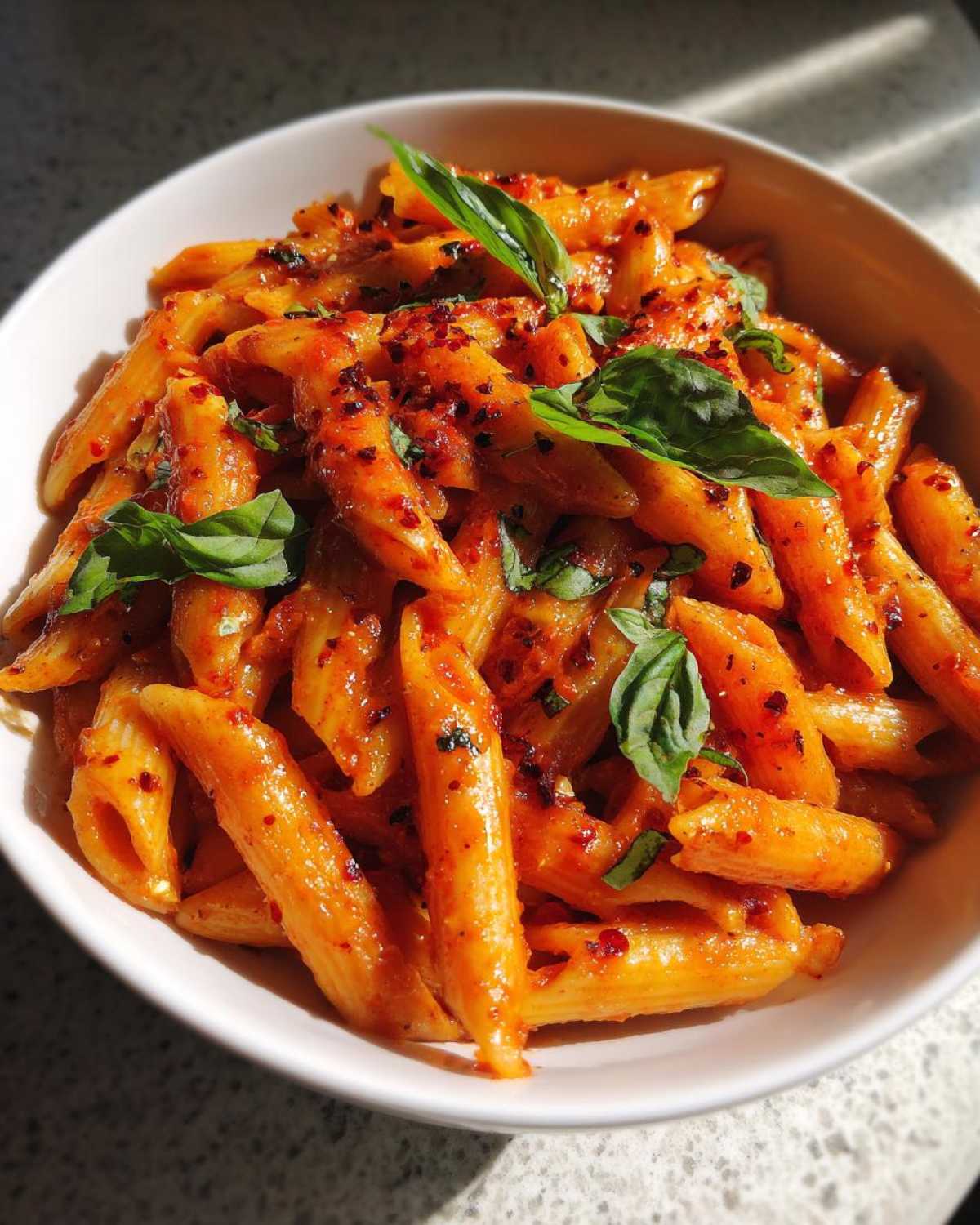 Penne Arrabbiata (Spicy Tomato Pasta) - detail 1