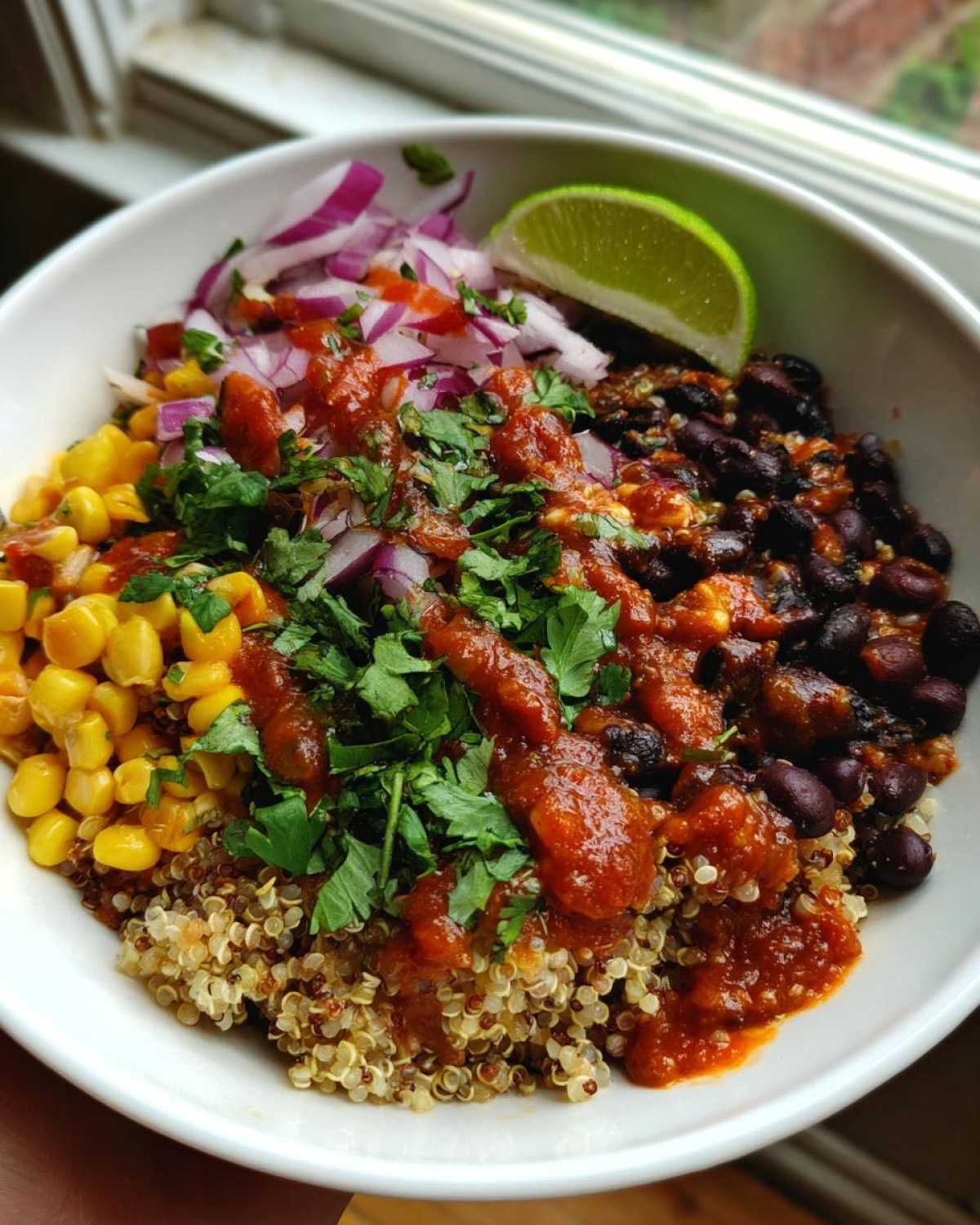 Quinoa Black Bean Burrito Bowl - detail 2