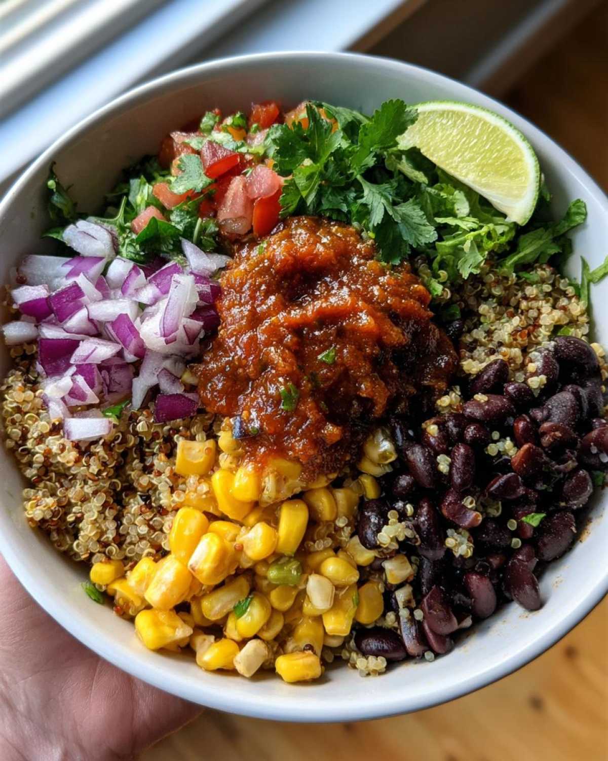 Quinoa Black Bean Burrito Bowl - detail 3